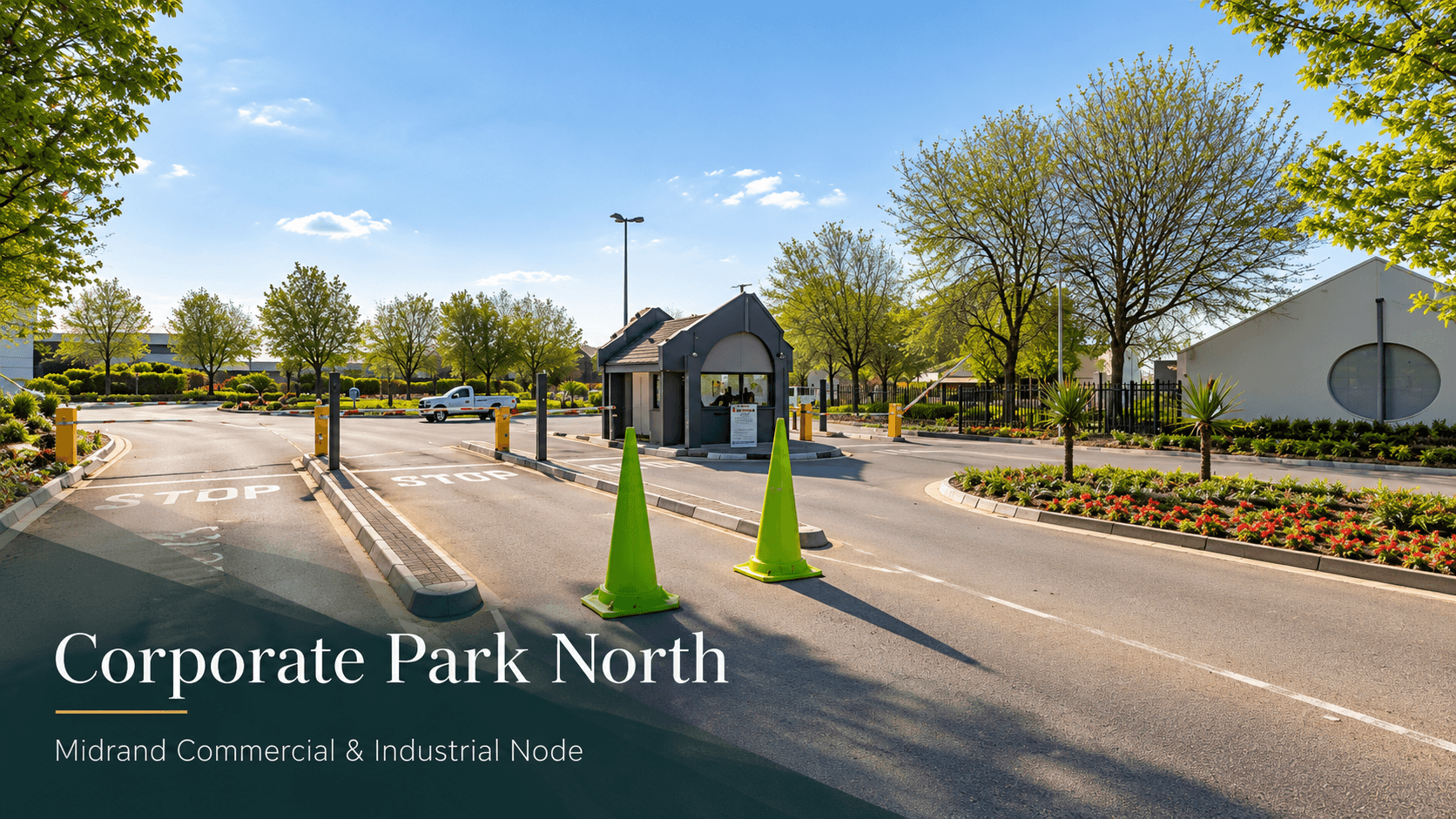 Corporate Park North entrance in Midrand